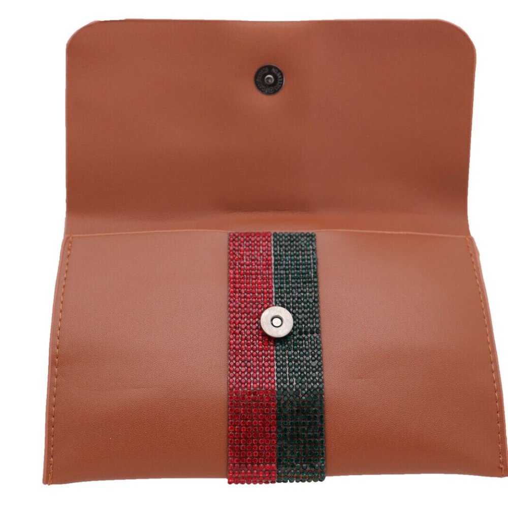 Women Brown Belt + Bag Wallet Fashion Accessory Day Night Look Travel Size S M - Picture 8 of 10